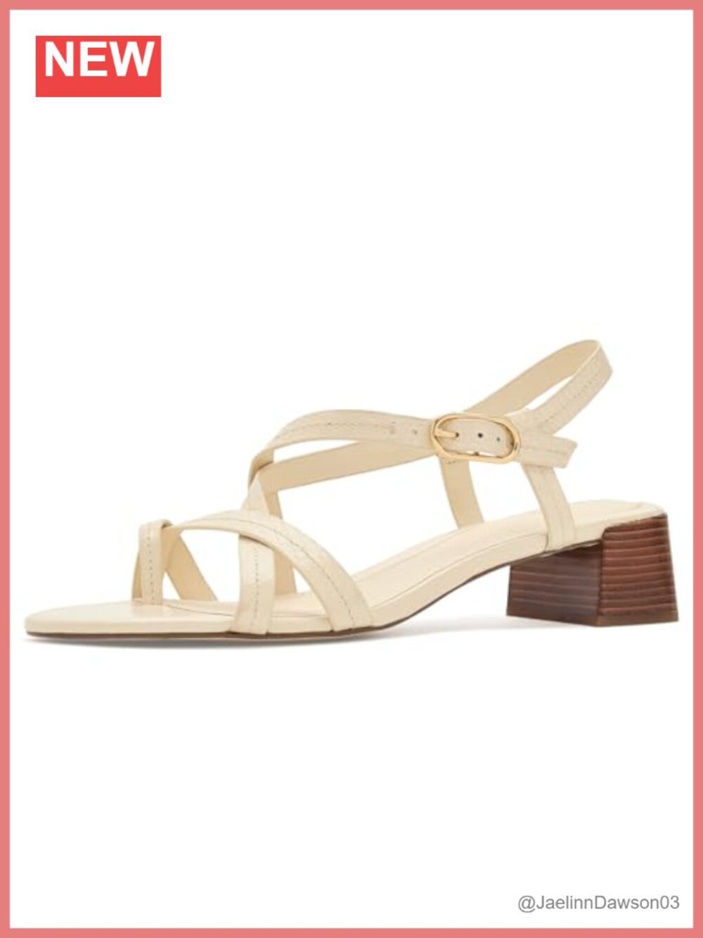 Women's Block Heel Thong Leather Sandals Slip On Comfort
